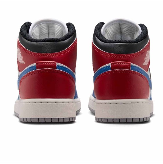 Acquista le sneakers Air Jordan 1 Mid True Blue Red per ragazzi | 24Segons