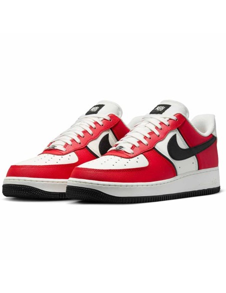 Achetez les baskets Nike Air Force 1 Low '07 LV8 University Red Sail Black | 24Segons