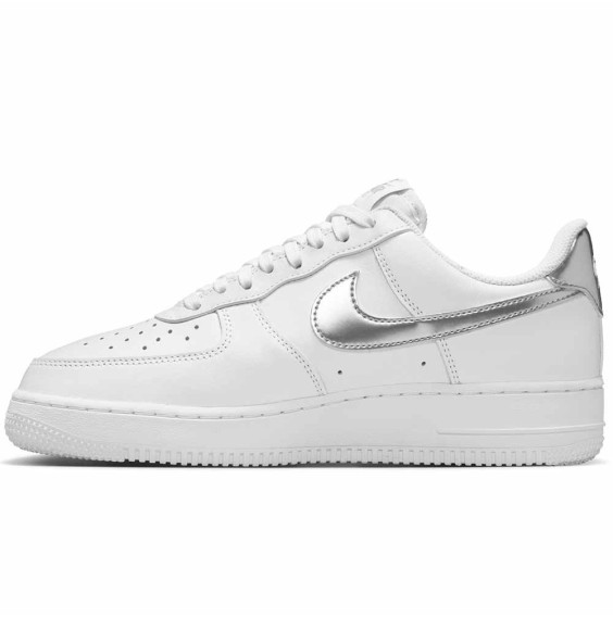 Comprar Zapatillas Mujer Nike Air Force 1 '07 SE White Metallic Silver | 24Segons