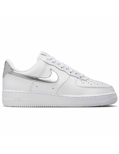 Comprar Zapatillas Mujer Nike Air Force 1 '07 SE White Metallic Silver | 24Segons