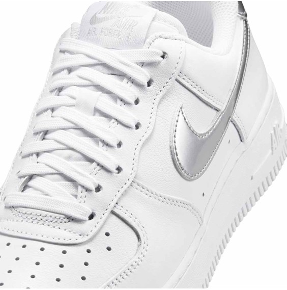 Comprar Zapatillas Mujer Nike Air Force 1 '07 SE White Metallic Silver | 24Segons