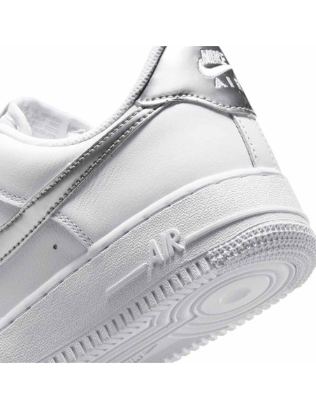 Comprar Zapatillas Mujer Nike Air Force 1 '07 SE White Metallic Silver | 24Segons