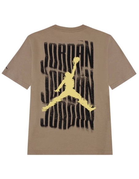Acquista T-shirt Junior JORDAN DISTRESSED TEE Khaki | 24Segons
