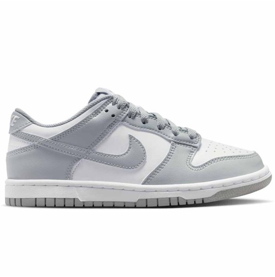 Junior Nike Dunk Low White Smoke Grey