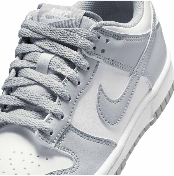 Comprar Sabatilles Junior Nike Dunk Low White Smoke Grey | 24Segons