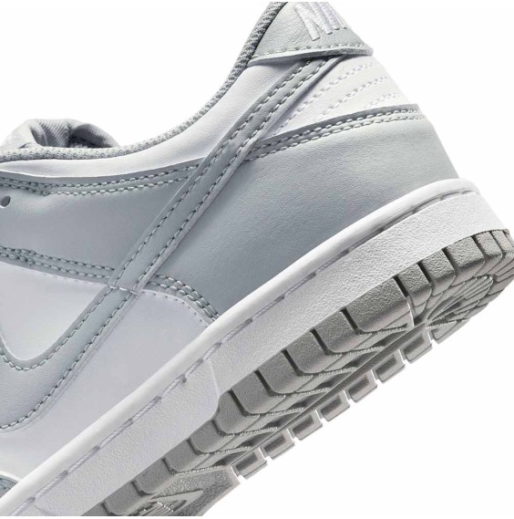 Junior Nike Dunk Low White Smoke Grey
