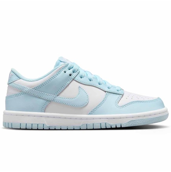 Acquista le scarpe da basket Nike Dunk Low White Glacier Blue per ragazzi | 24Segons