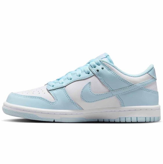 Acquista le scarpe da basket Nike Dunk Low White Glacier Blue per ragazzi | 24Segons