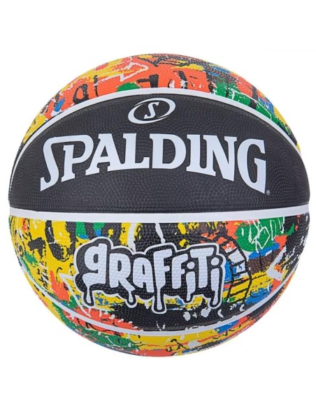 Achetez le Ballon de basket Spalding Rainbow Graffiti Sz5 | 24Segons