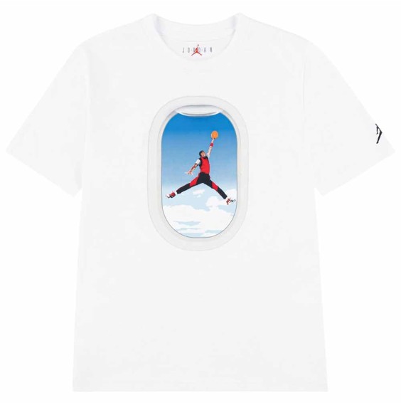 Acquista Maglietta Junior Jordan Plane Window White | 24Segons