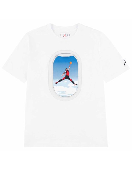 Acquista Maglietta Junior Jordan Plane Window White | 24Segons