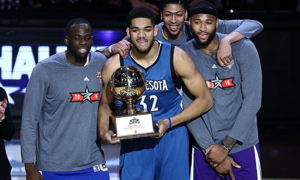in the Taco Bell Skills Challenge during NBA All-Star Weekend 2016 at Air Canada Centre on February 13, 2016 in Toronto, Canada. NOTE TO USER: User expressly acknowledges and agrees that, by downloading and/or using this Photograph, user is consenting to the terms and conditions of the Getty Images License Agreement.